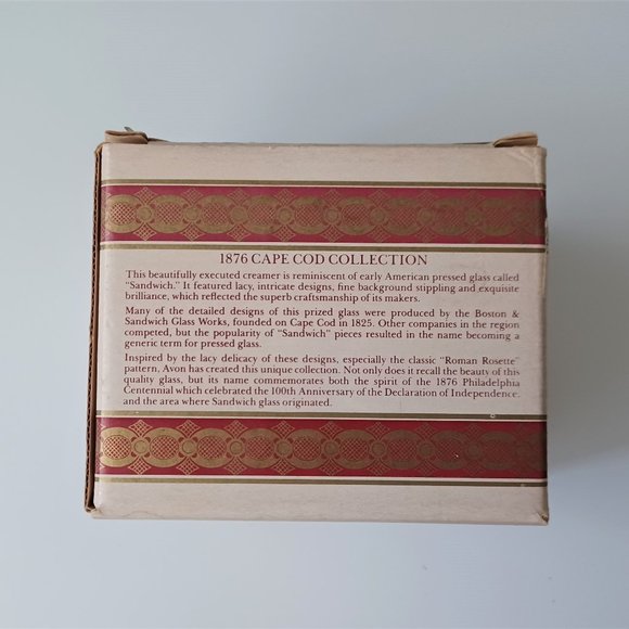 Vintage Avon Cape Cod Collection Ruby Glass 2 Goblets and 1 Creamer 1970s - Picture 11 of 15